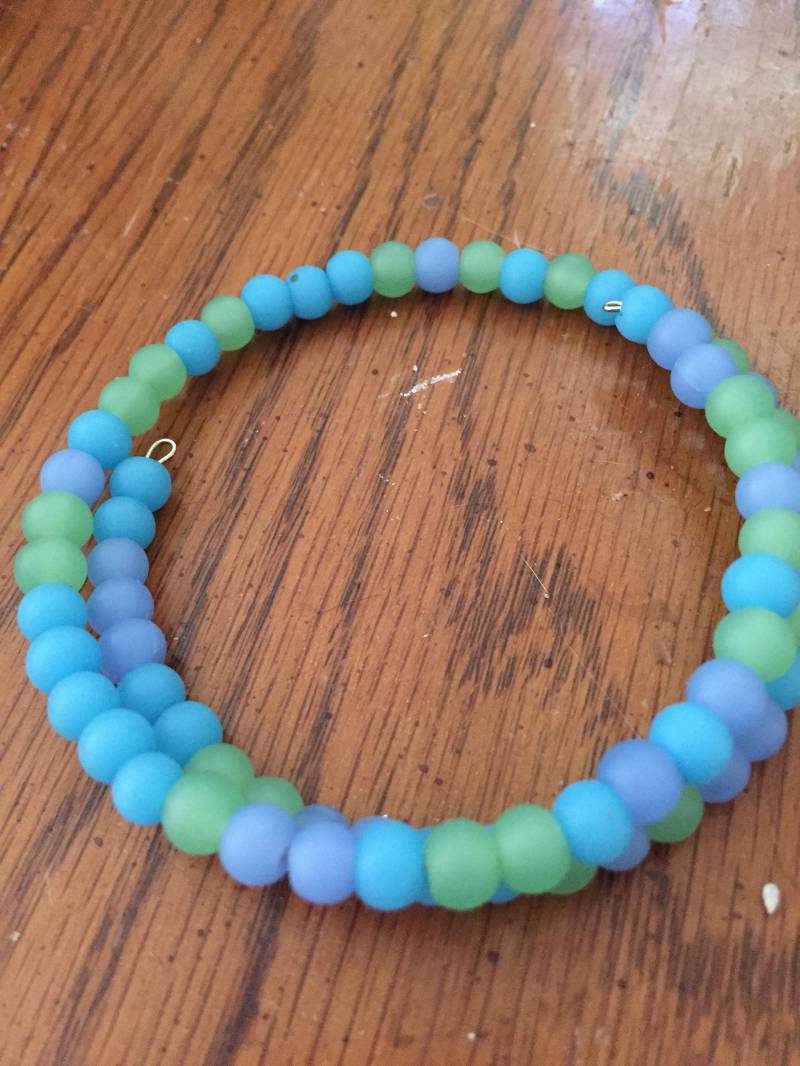 Blassblau Und Grün Wickeln Um Armband Blassblau Und Grün Wickeln Um Armband von AutisticTreasures