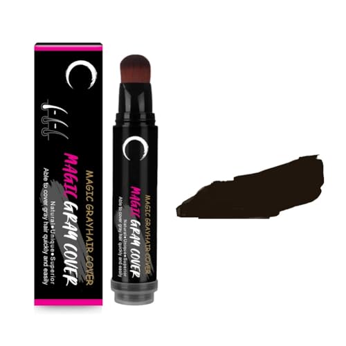 AUTMOR Schwarz & Braun Haarfärbemittel Stift Für Männer & Frauen – Sofortige Grauabdeckung Langanhaltende Farbe-Schnelle Farbaufnahme (Black Brown 20ml) von Autmor