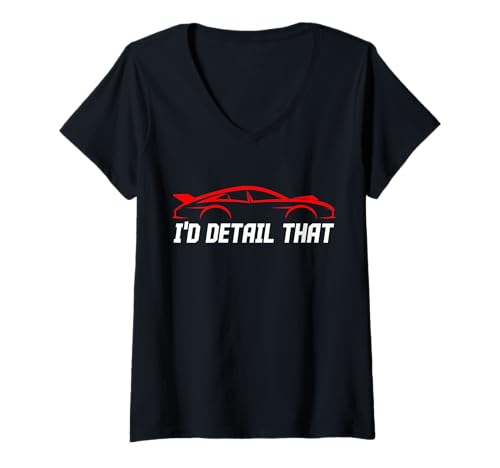 Damen Auto-Detailing Car Detail Specialist Job Automotive Detailer T-Shirt mit V-Ausschnitt Damen Auto-Detailing Car Detail Specialist Job Automotive Detailer T-Shirt mit V-Ausschnitt von Auto Detailing Car Detailer Apparel