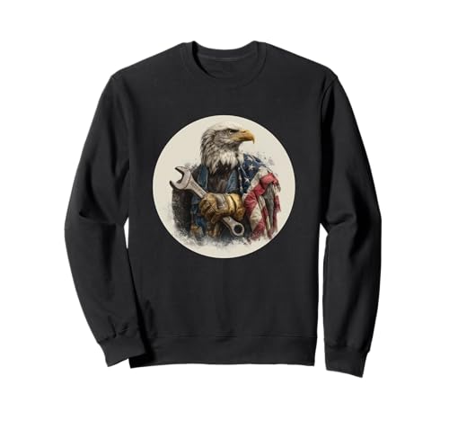 Automechaniker Adler mit Reparaturwerkzeug für Erwachsene und Kinder Sweatshirt Automechaniker Adler mit Reparaturwerkzeug für Erwachsene und Kinder Sweatshirt von Auto Mechanic Outfit
