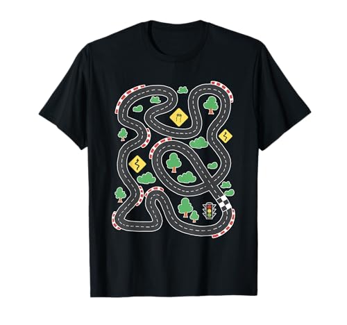 Auto Spielmatte Spielteppich Autostraße T-Shirt von Auto Spielmatte Spielteppich Autostraße