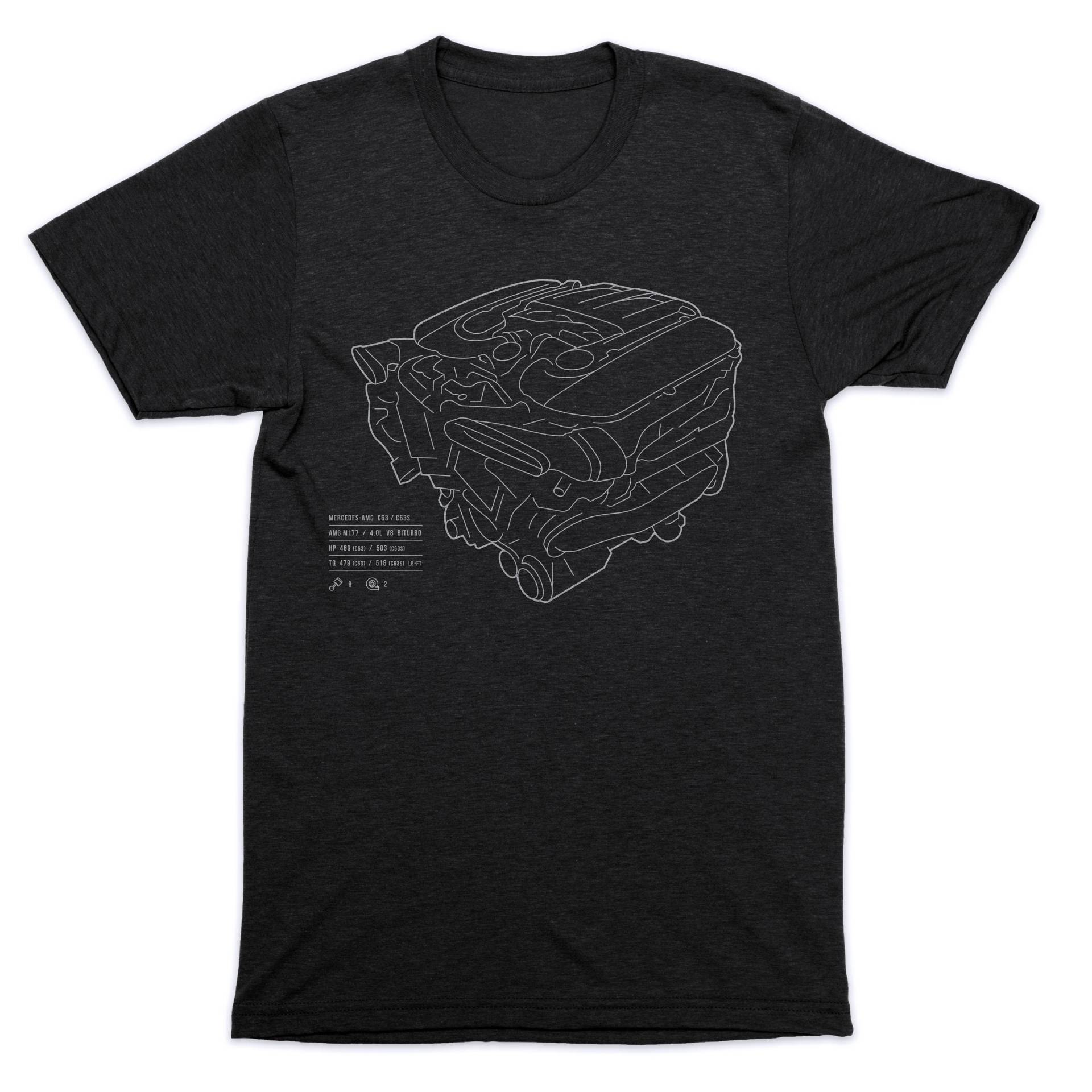 Mercedes Amg C63/S Motor T-Shirt Mercedes Amg C63/S Motor T-Shirt von AutoAdict