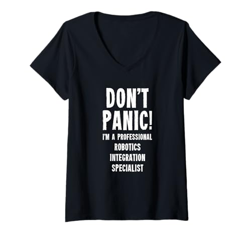 Damen Spezialist für Robotik-Integration T-Shirt mit V-Ausschnitt Damen Spezialist für Robotik-Integration T-Shirt mit V-Ausschnitt von Automation Engineering Department T-Shirts & Gifts