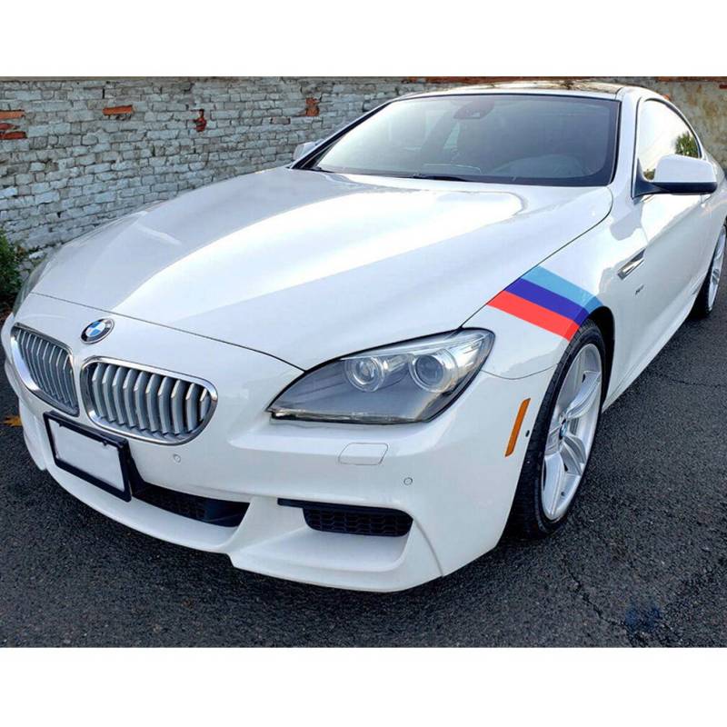 5Er - Bmw M Style Fender Stripe Hash Mark Racing Streifen Aufkleber von AutomotiveAuthority
