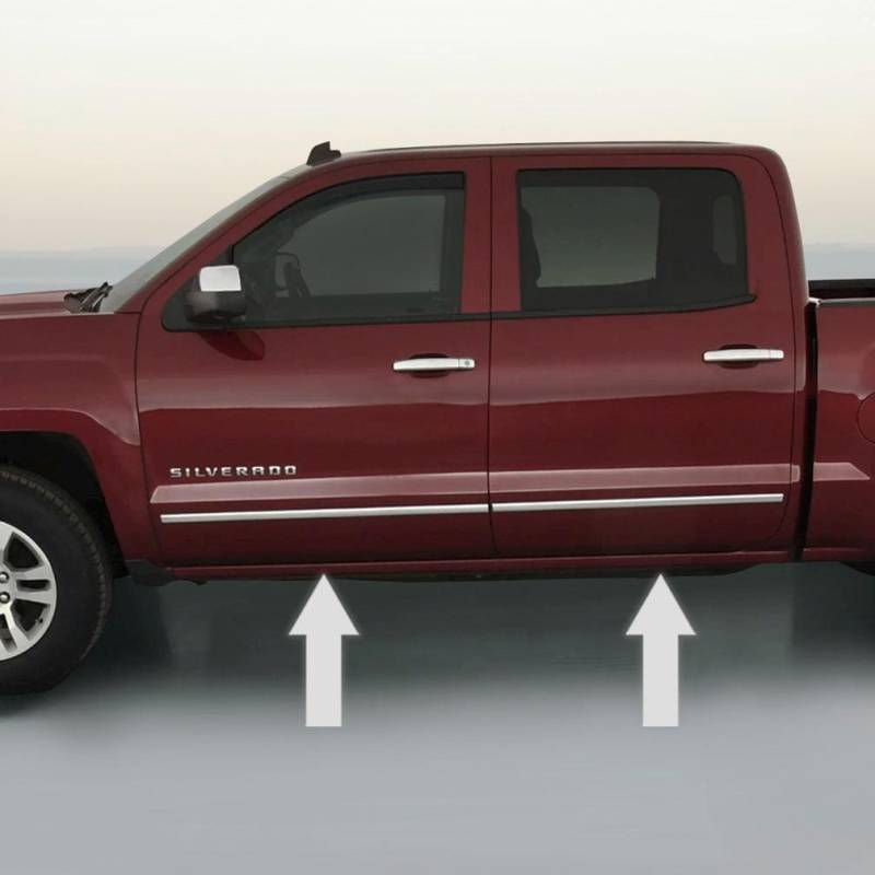 Chrome Seitentürzierleiste Rocker Panel Zierleiste Für 14-19 Chevy Silverado von AutomotiveAuthority