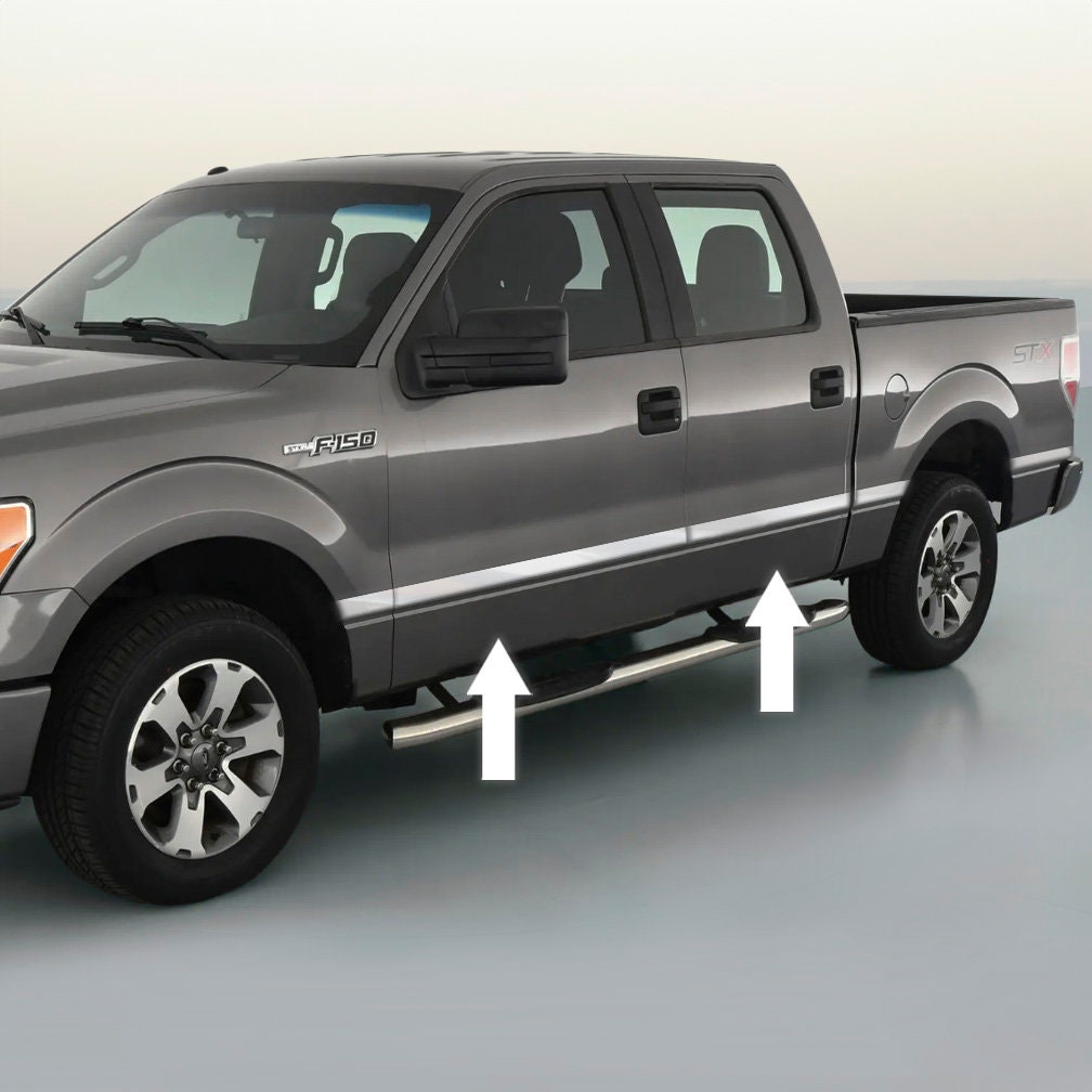 Platinum Style Chrom Seite Türzierleiste Kit Für 2009-2014 Ford F-150 von AutomotiveAuthority