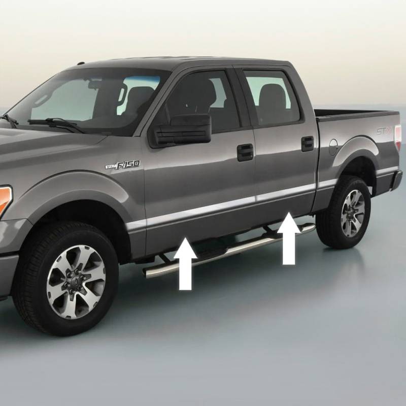 Platinum Style Chrom Seite Türzierleiste Kit Für 2009-2014 Ford F-150 von AutomotiveAuthority