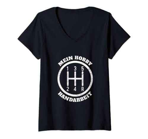 Damen Schrauber Handschalter Getriebe Tuning Autofan Lustiges Auto T-Shirt mit V-Ausschnitt Damen Schrauber Handschalter Getriebe Tuning Autofan Lustiges Auto T-Shirt mit V-Ausschnitt von Autos Handschaltung Getriebe Tuning Auto Sprüche