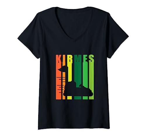 Damen Autoscooter Rummel Kirmes Auto-Scooter Fahrgeschäft Boxauto T-Shirt mit V-Ausschnitt Damen Autoscooter Rummel Kirmes Auto-Scooter Fahrgeschäft Boxauto T-Shirt mit V-Ausschnitt von Autoscooter Rummel Kirmes Auto-Scooter
