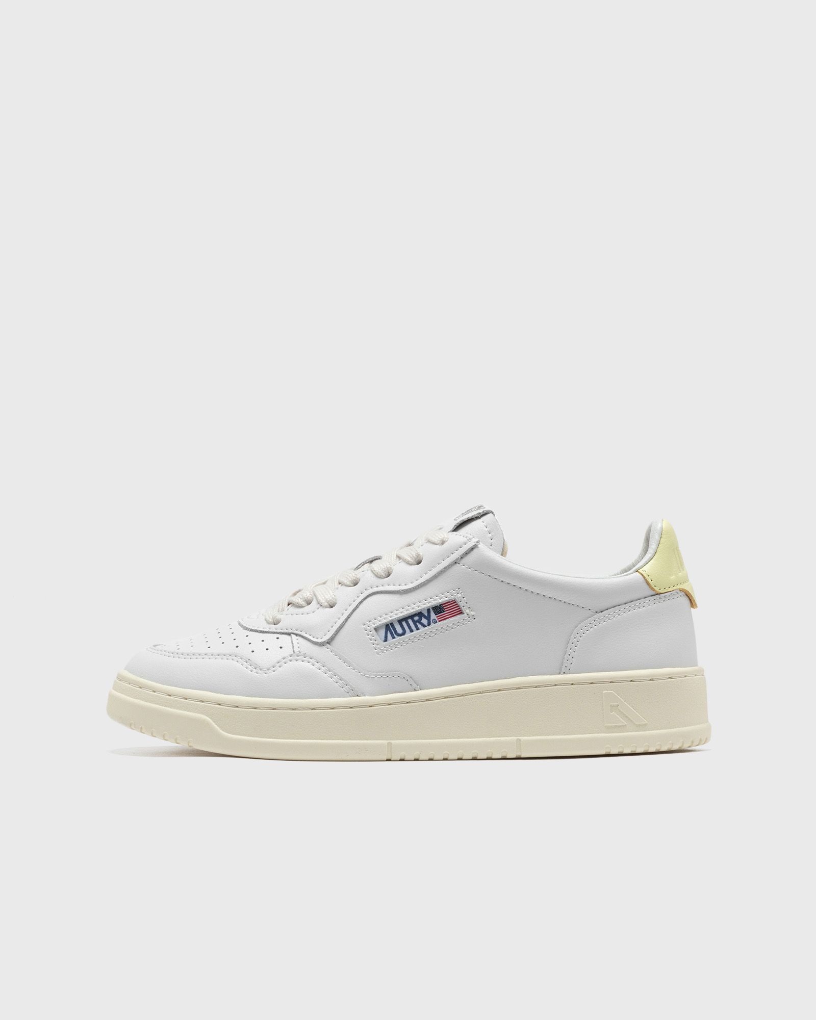 Autry Action Shoes WMNS MEDALIST LOW women Lowtop white|yellow in Größe:36 von Autry Action Shoes