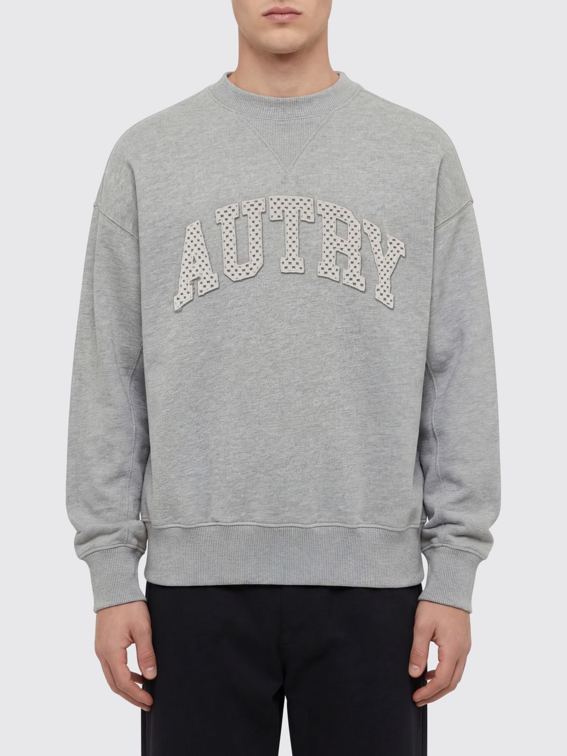 AUTRY Baumwoll-Rundhalspullover mit Logo von Autry