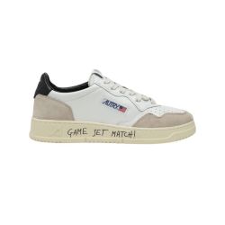 Autry Damen Medalist Low Sneakers In Weiß Und Schwarz von Autry