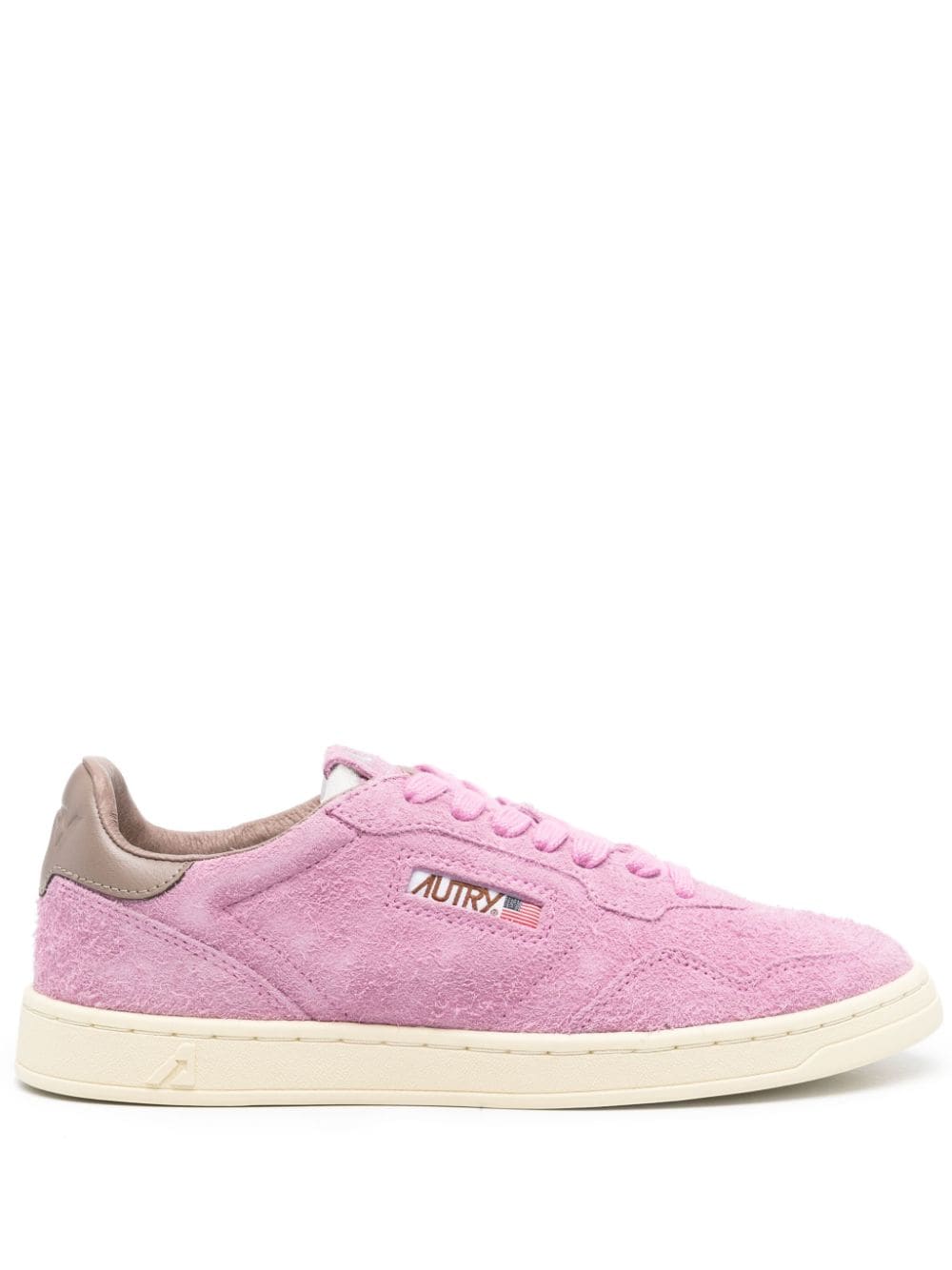 Autry Medalist Flat Sneakers aus Wildleder - Rosa von Autry