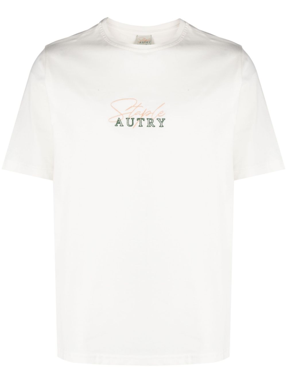 Autry T-Shirt mit Logo-Stickerei - Weiß von Autry