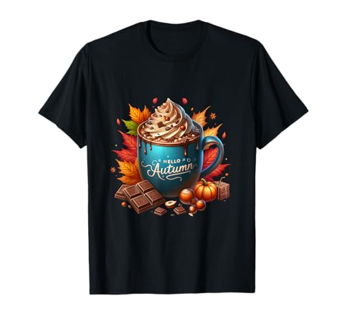 Hello Autumn Hot Cocoa Mug Graphic for Women Kids and Fall T-Shirt Hello Autumn Hot Cocoa Mug Graphic for Women Kids and Fall T-Shirt von Autumn Chocolate Hot Cocoa Gifts For Fall Lovers