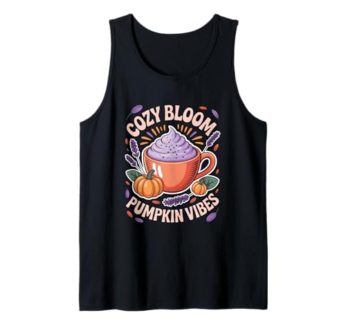 Lavendel Kürbis Latte Frauen Herbst Spiced Floral Cozy Sip Tank Top Lavendel Kürbis Latte Frauen Herbst Spiced Floral Cozy Sip Tank Top von Autumn Coffee Lovers Harvest Bliss Vibes Tees