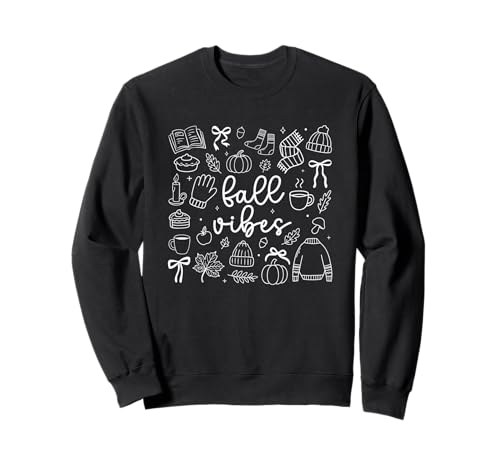 Fall Vibes Cozy Autumn Sweater Kerze Sweatshirt Fall Vibes Cozy Autumn Sweater Kerze Sweatshirt von Autumn Cozy Seasonal Leaves Pumpkins