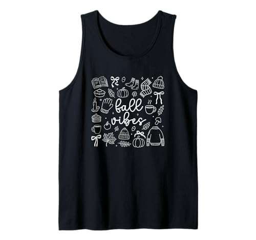 Fall Vibes Cozy Autumn Sweater Kerze Tank Top Fall Vibes Cozy Autumn Sweater Kerze Tank Top von Autumn Cozy Seasonal Leaves Pumpkins