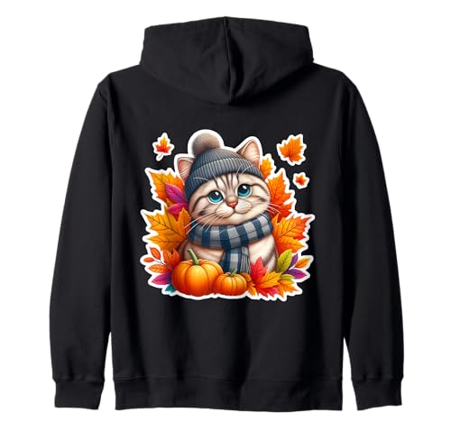 Herbst Herbst American Kurzhaar Katzenbesitzer Thanksgiving Mama Kapuzenjacke von Autumn Fall American Shorthair Cat Owner Products