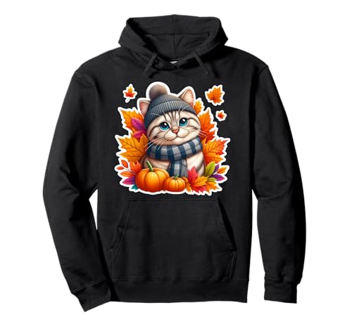 Herbst Herbst American Kurzhaar Katzenbesitzer Thanksgiving Mama Pullover Hoodie von Autumn Fall American Shorthair Cat Owner Products