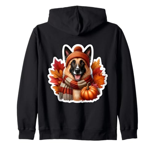 Herbst Herbst Belgischer Laekenois Hundebesitzer Thanksgiving Mama Papa Kapuzenjacke von Autumn Fall Belgian Laekenois Dog Owner Products
