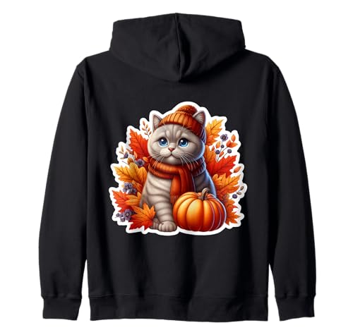 Herbst Herbst Britisch Kurzhaar Katzenbesitzer Thanksgiving Mama Papa Kapuzenjacke Herbst Herbst Britisch Kurzhaar Katzenbesitzer Thanksgiving Mama Papa Kapuzenjacke von Autumn Fall British Shorthair Cat Owner Products