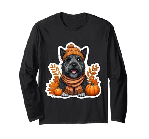 Herbst Herbst Cesky Terrier Hundebesitzer Thanksgiving Mama Papa Langarmshirt von Autumn Fall Cesky Terrier Dog Owner Products