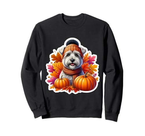 Herbst Herbst Cesky Terrier Hundebesitzer Thanksgiving Mama Papa Sweatshirt von Autumn Fall Cesky Terrier Dog Owner Products