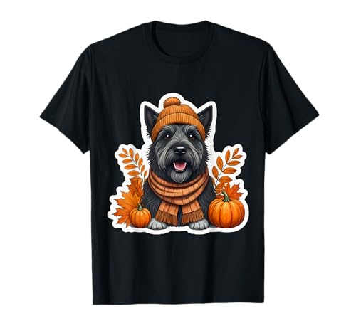 Herbst Herbst Cesky Terrier Hundebesitzer Thanksgiving Mama Papa T-Shirt von Autumn Fall Cesky Terrier Dog Owner Products