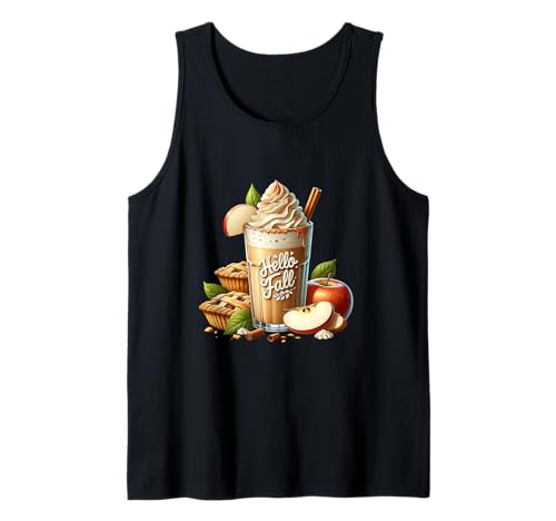 Pumpkin Spice Latte and Apple Pie Decor for Women Hello Fall Tank Top von Autumn Fall Coffee Pumpkin Spice Gifts For Women