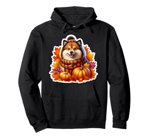 Herbst Herbst Finnischer Lapphund Hundebesitzer Thanksgiving Mama Papa Pullover Hoodie von Autumn Fall Finnish Lapphund Dog Owner Products