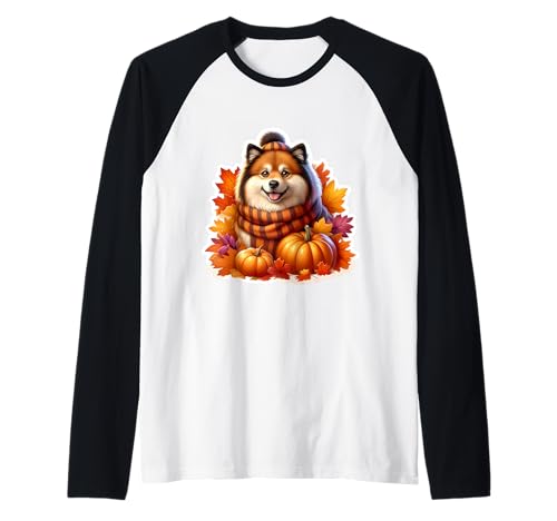 Herbst Herbst Finnischer Lapphund Hundebesitzer Thanksgiving Mama Papa Raglan von Autumn Fall Finnish Lapphund Dog Owner Products