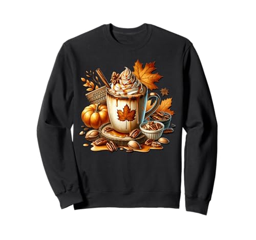 Cute Fall Drinking Mugs for Autumn Women Maple Pecan Coffee Sweatshirt Cute Fall Drinking Mugs for Autumn Women Maple Pecan Coffee Sweatshirt von Autumn Fall Gifts For Women And Fall Drinking Mugs