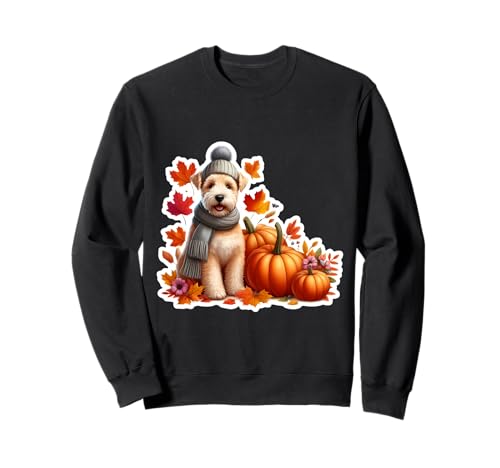 Herbst Herbst Lakeland Terrier Hundebesitzer Thanksgiving Mama Papa Sweatshirt von Autumn Fall Lakeland Terrier Dog Owner Products