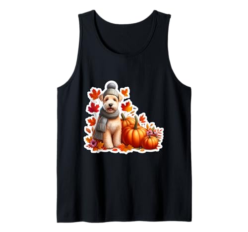 Herbst Herbst Lakeland Terrier Hundebesitzer Thanksgiving Mama Papa Tank Top von Autumn Fall Lakeland Terrier Dog Owner Products