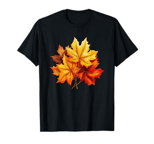 Ahornblätter Herbst Herbst Saison Für Frauen Männer T-Shirt Ahornblätter Herbst Herbst Saison Für Frauen Männer T-Shirt von Autumn Fall Leaves Clothes For Women Men