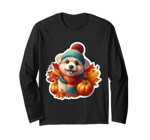 Herbst Herbst PUMI Hundebesitzer Thanksgiving Mama Papa Kürbis gemütlich Langarmshirt Herbst Herbst PUMI Hundebesitzer Thanksgiving Mama Papa Kürbis gemütlich Langarmshirt von Autumn Fall Pumi Dog Owner Products