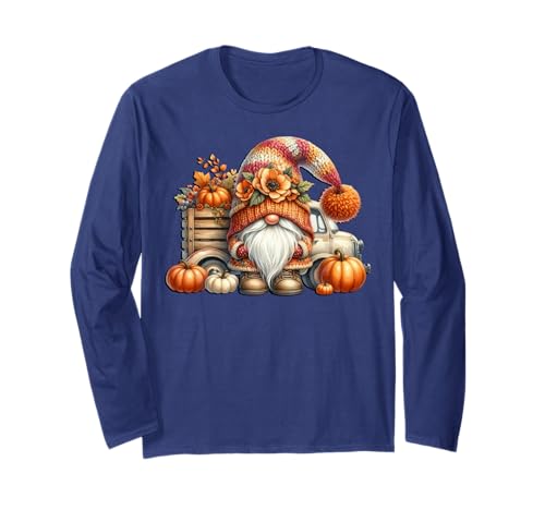 Fall Must Haves for Women and Men Autumn Fall Pumpkin GNOME Langarmshirt Fall Must Haves for Women and Men Autumn Fall Pumpkin GNOME Langarmshirt von Autumn Fall Pumpkin Themed Gifts For Gnome Lovers