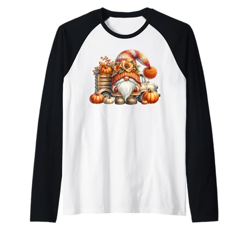 Fall Must Haves for Women and Men Autumn Fall Pumpkin GNOME Raglan von Autumn Fall Pumpkin Themed Gifts For Gnome Lovers