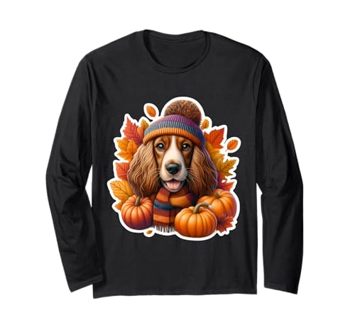 Herbst Sussex Spaniel Hundebesitzer Thanksgiving Mama Papa Langarmshirt Herbst Sussex Spaniel Hundebesitzer Thanksgiving Mama Papa Langarmshirt von Autumn Fall Sussex Spaniel Dog Owner Products