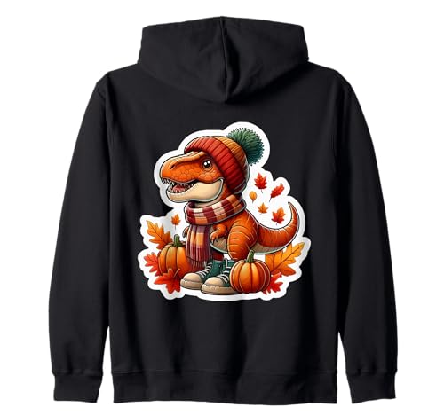 Herbst Herbst T-Rex Liebhaber Thanksgiving Tyrannosaurus Dino Kinder Kapuzenjacke Herbst Herbst T-Rex Liebhaber Thanksgiving Tyrannosaurus Dino Kinder Kapuzenjacke von Autumn Fall T-rex Products