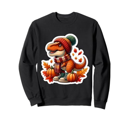 Herbst Herbst T-Rex Liebhaber Thanksgiving Tyrannosaurus Dino Kinder Sweatshirt Herbst Herbst T-Rex Liebhaber Thanksgiving Tyrannosaurus Dino Kinder Sweatshirt von Autumn Fall T-rex Products