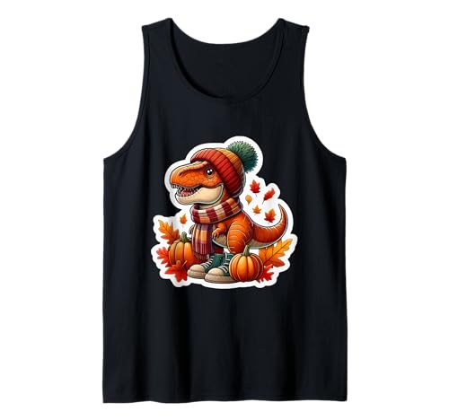 Herbst Herbst T-Rex Liebhaber Thanksgiving Tyrannosaurus Dino Kinder Tank Top Herbst Herbst T-Rex Liebhaber Thanksgiving Tyrannosaurus Dino Kinder Tank Top von Autumn Fall T-rex Products