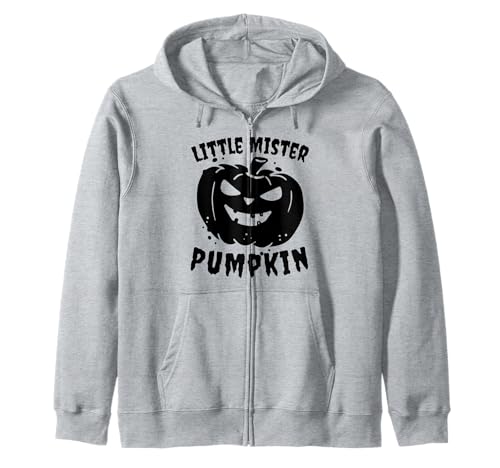 Little Mister Kürbis Halloween Jungen Kürbisse Kleinkind Junge Kapuzenjacke von Autumn Harvest Family Funny Halloween Toddler Son