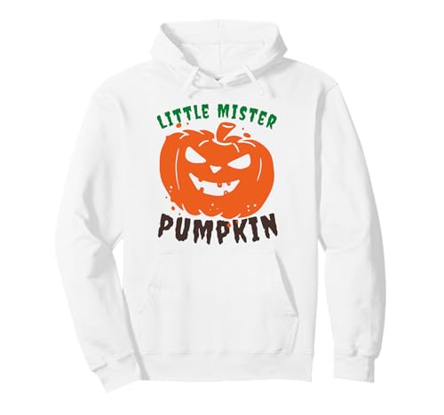 Little Mister Kürbis Halloween Jungen Kürbisse Kleinkind Junge Pullover Hoodie von Autumn Harvest Family Funny Halloween Toddler Son