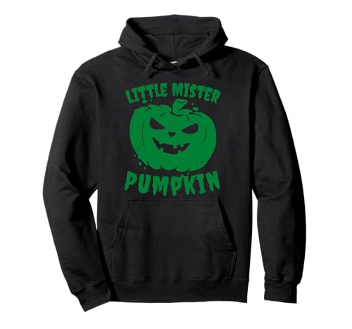 Little Mister Kürbis Halloween Jungen Kürbisse Kleinkind Junge Pullover Hoodie von Autumn Harvest Family Funny Halloween Toddler Son