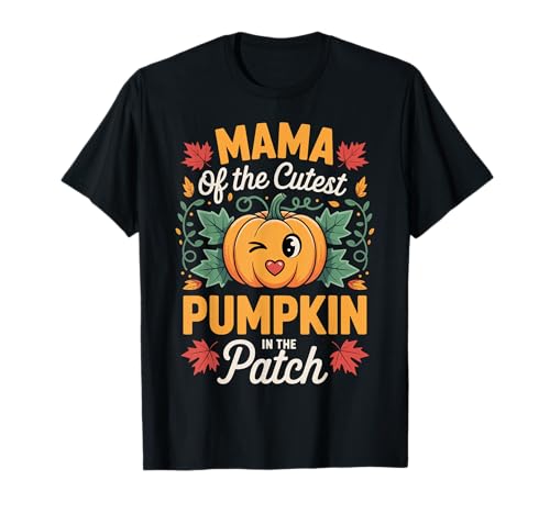 Pumpkin Patch Mama Herbst süßeste Kürbis Kinder Mädchen Junge T-Shirt von Autumn Mama Tees NYC