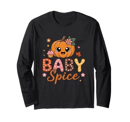 Baby Spice Bezaubernde Kürbis-Herbststimmung Langarmshirt von Autumn Pumpkin Spice Cute Seasonal Fun