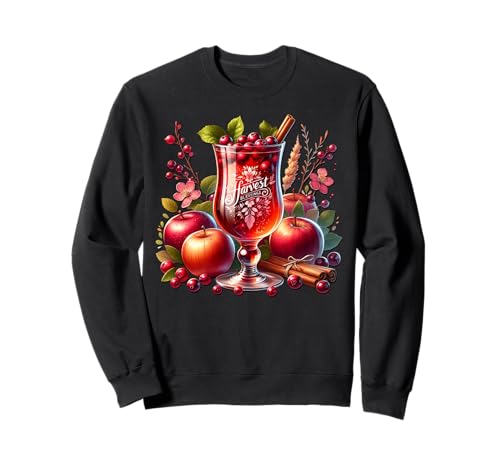 Thanksgiving Fall Hot Tea Graphic for Women Cute Fall Apple Sweatshirt von Autumn Tea Cups & Fall Themed Gifts For Tea Lovers