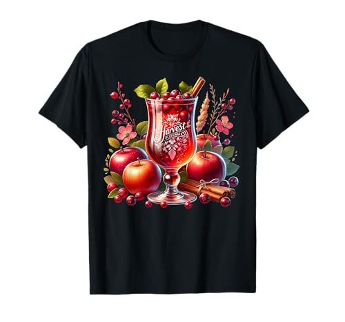 Thanksgiving Fall Hot Tea Graphic for Women Cute Fall Apple T-Shirt von Autumn Tea Cups & Fall Themed Gifts For Tea Lovers